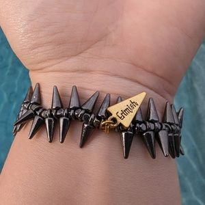 Spiked Gunmetal Erimish Bracelet